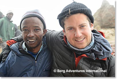 Cyprian and Brian at high camp