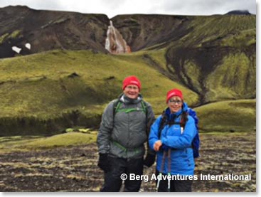 Ted and Rene enjoy hiking in the Nature reserve