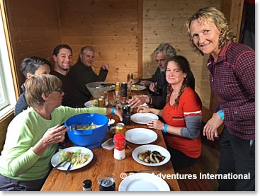 Time to enjoy a nice meal - Dinner tonight is Lamb barbecue and it is ready to serve!