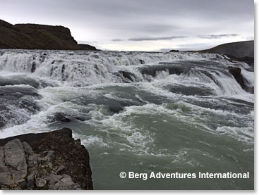 We visited Gullfoss, which had been a recreation and scenic area in Iceland since the 1870's.