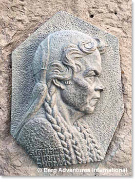 Sigridur Tomasdottir, pioneer of appreciation of Wild natural beauty in Iceland. She is the woman who maintained the first trail for tourist to appreciate Gullfoss Waterfall