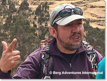 As we hike Raul is a wealth of knowledge about Andean agriculture, culture and history