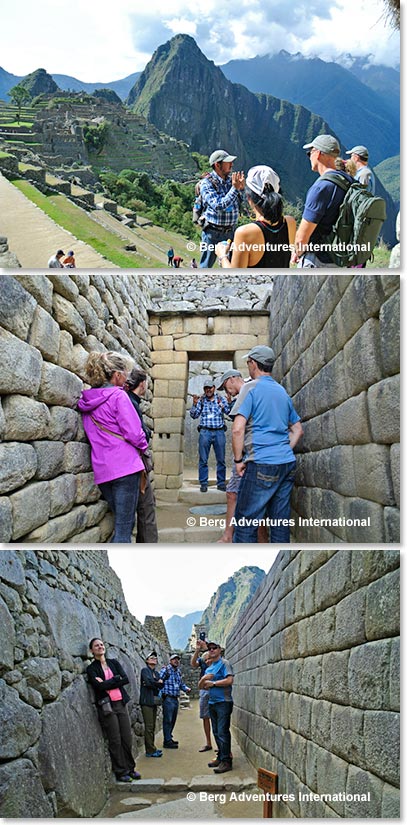 Raul guiding our team at Machu Picchu