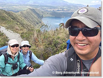 Selfie of Joaquin, Paule and Linda