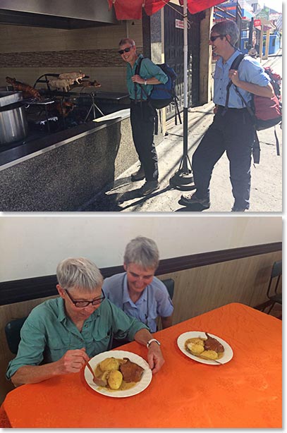 We first stopped for lunch at Ambato; Guinea Pig was the menu! Why not?