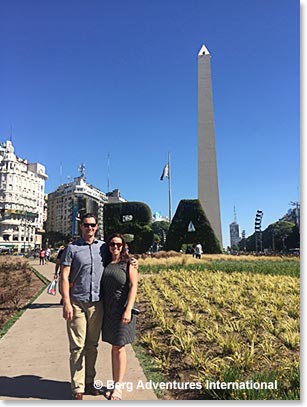 Staci and Cole at their first stop: Buenos Aires