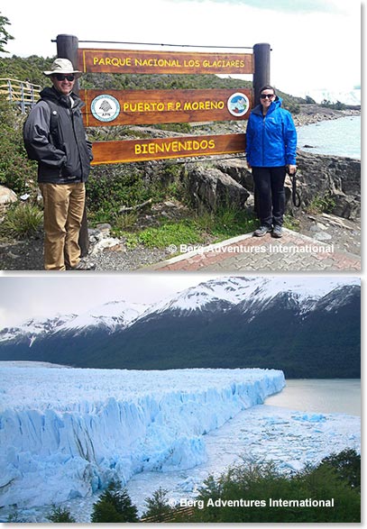 While waiting for Nathan and Lena’s flight, Staci and Cole decided to visit Perito Moreno