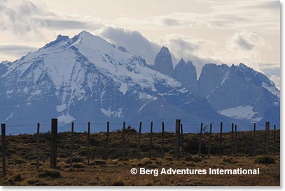 Approaching the entrance of Torres del Paine National Park