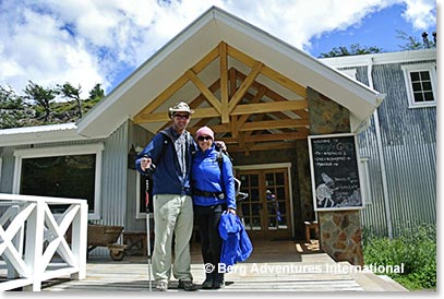 Cole Standish and Staci Wendt at the Refugio Grey, Torres del Paine