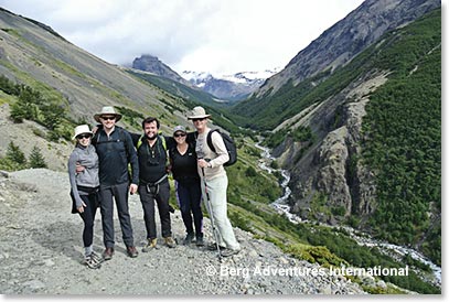Lena Ryan, Nathan Mee, Staci Wendt and Cole Standish with Boris, one our trekking guides