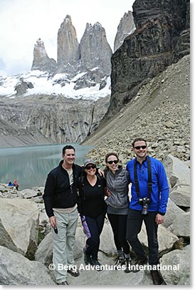 Our team reaches the viewpoint of the famous towers