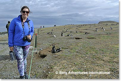 Staci hiking on Isla Magdalena