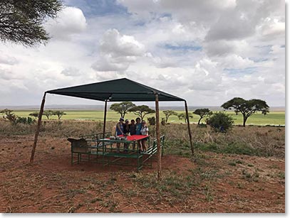 A conveniently located picnic site that allowed us to get out to the Land Cruiser for a bit