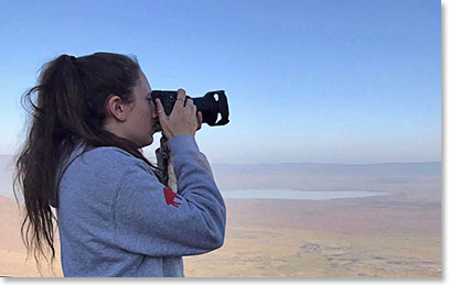 Jessica Souza, capturing the beautiful expanse of Ngorongoro Crater
