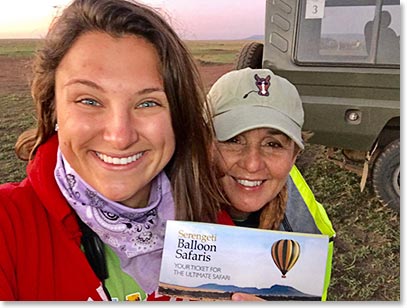 Jessica Souza and Donna Moll with their ‘tickets to ride”