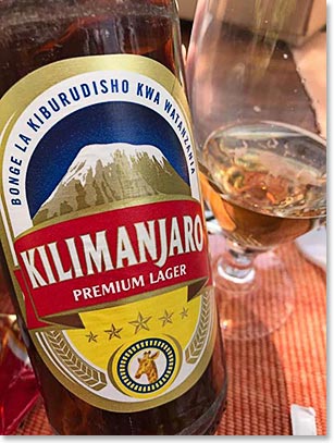 Our favorite beer in East Africa:  Kilimanjaro Lager