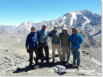 Team together at our high point for the day 12,572ft/3,800m