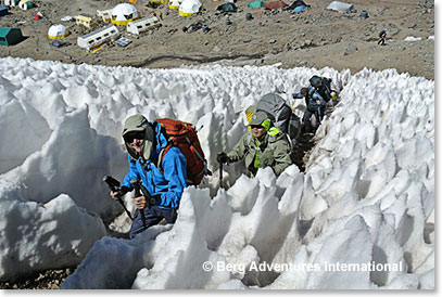 Beginning the climb out of Plaza de Mulas