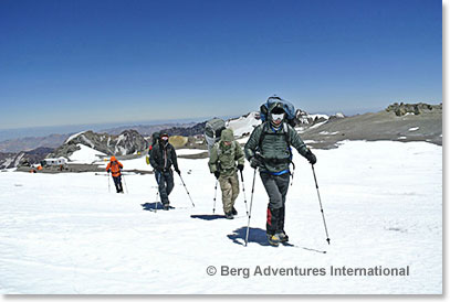 Leaving from Nido de Condor Camp to Berlin Camp