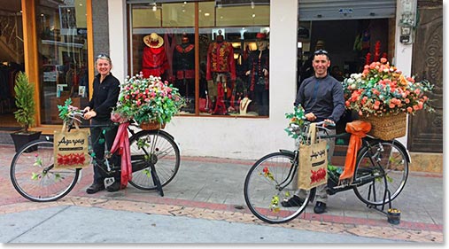 Quick stop in downtown Cotacachi after the hike.  Cotacachi is an artisan town, just 20 minutes northwest of Otavalo; famous for its leather.