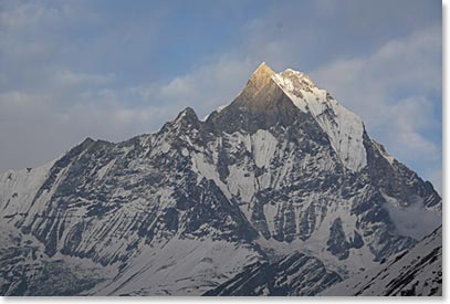 Fishtail at sunset from Annapurna Base Camp