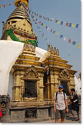 The famous Swayambhunath ('Monkey Temple')