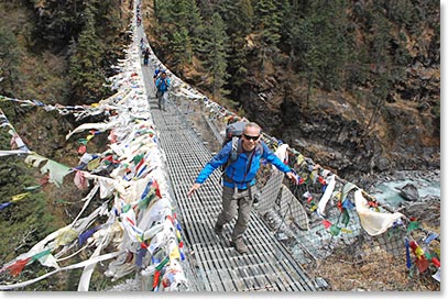 Chris mastering the bridge