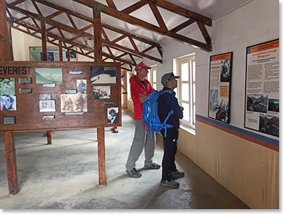 Chris and Mark inside the museum