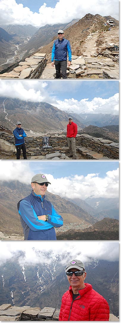 Chris and Mark hiked to Khunde viewpoint