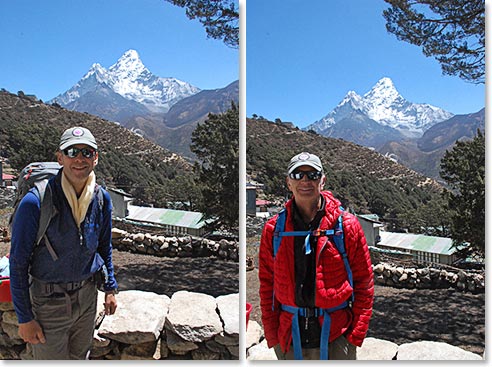 Chris and Mark with Ama Dablam in background