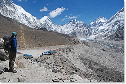 Finally Gorak Shep comes into view. This is the last outpost before Everest Base Camp.
