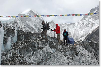 Arriving at Base Camp