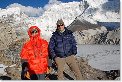 Mark and Chris high in the Himalayas