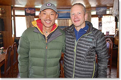 Successful Island Peak Summit Team, Kami and Chris