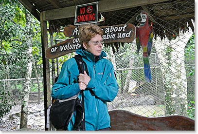 Chris entering the farm