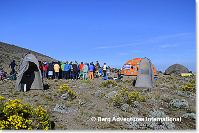 Berg Adventures set up our private toilets wherever we stop