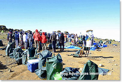 Kilimanjaro is all about daily packing and unpacking – amazing logistics in order to keep our camp site in top shape