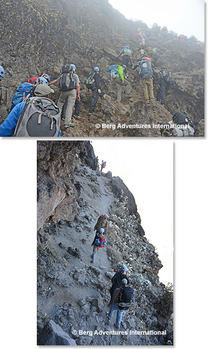 Climbing the Barranco Wall