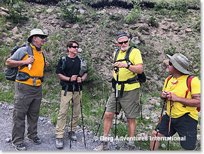 Team  on the trail