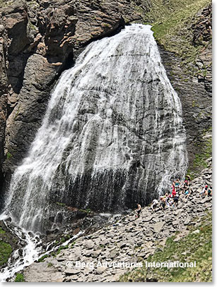 A beautiful waterfall to cool off