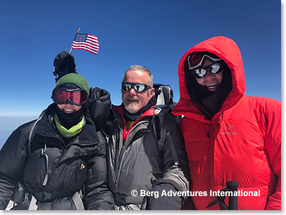 Climbing to the summit of Mount Elbrus on the 4th of July 