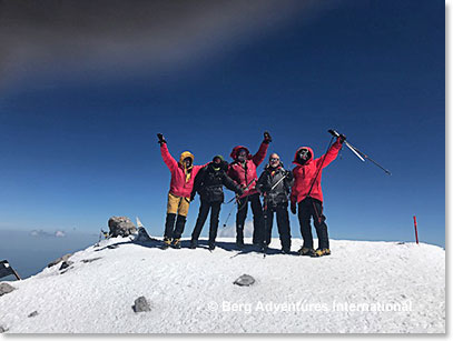 Beautiful day on Elbrus summit