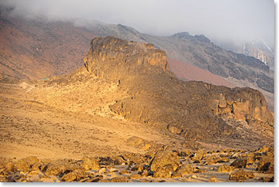 Approach to Lava Tower Camp