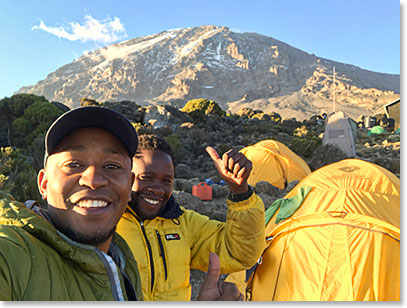 Arnold and Muhaka at High Camp