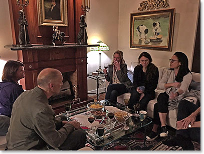 Team together enjoying classical Ecuadorian dishes and catching up!