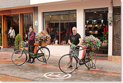 Chuck and Leah love bicycling, so they checked out the bikes in Cotacachi