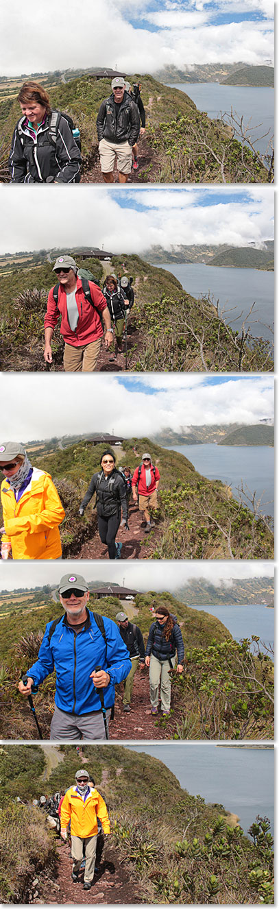 It was completely cloudy when we arrived but it cleared as soon as we began our hike