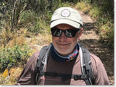Chuck Tattrie on the trail