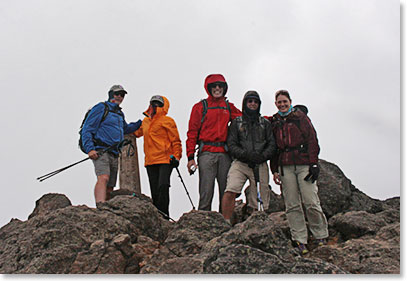 Team on the summit