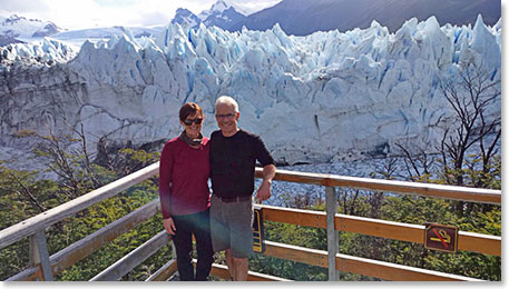 Cliff and Bev at Perito Moreno